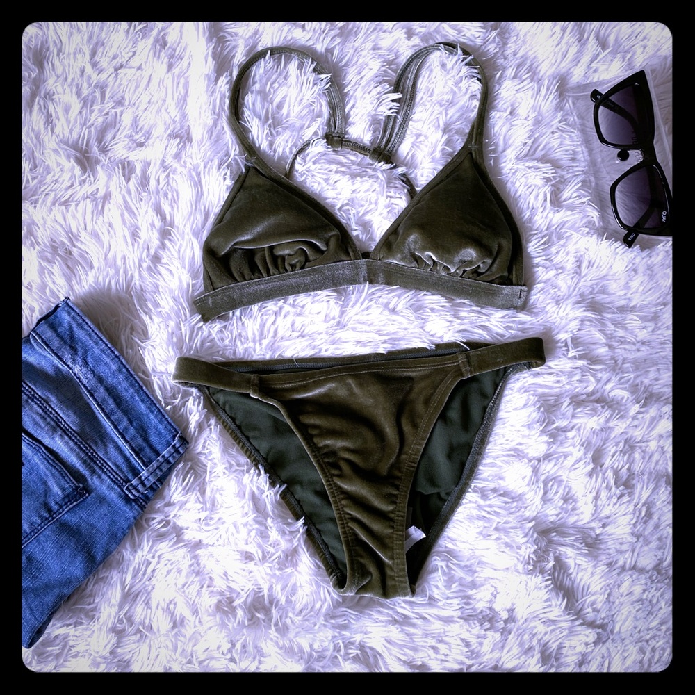 2 piece swimsuit. Velvet